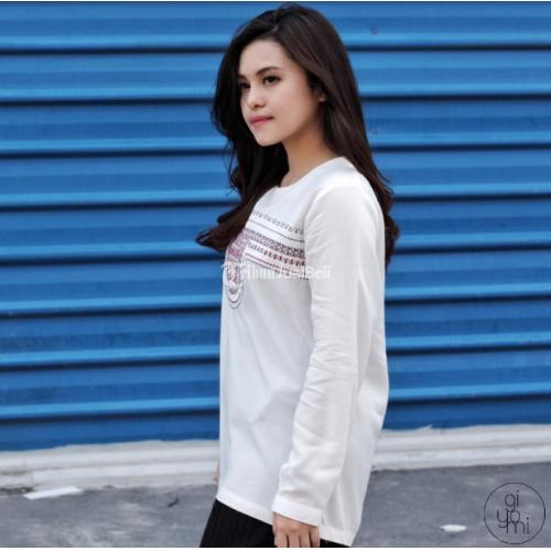 Baju Atasan Wanita Modern Etnic Bohemian Blouse White New Harga Murah - Surabaya