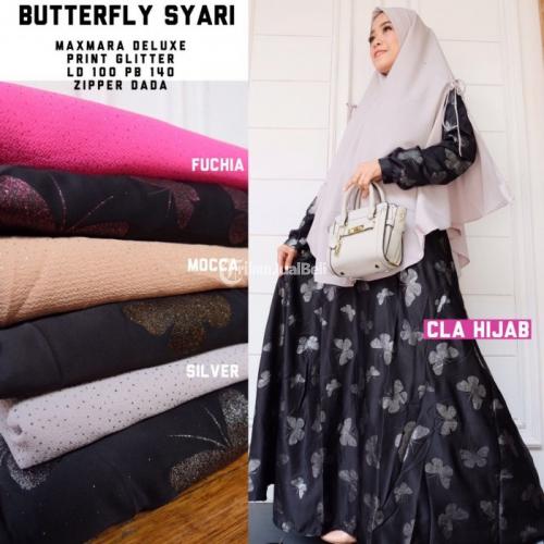 Dress Modern Wanita Motif Maxmara Deluxe LD 100 PB 140 Harga Murah - Solo