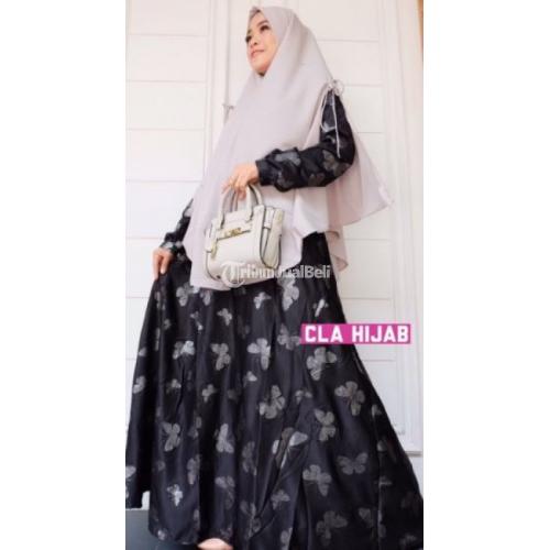 Dress Modern Wanita Motif Maxmara Deluxe LD 100 PB 140 Harga Murah - Solo