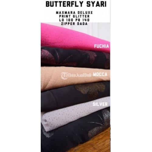 Dress Modern Wanita Motif Maxmara Deluxe LD 100 PB 140 Harga Murah - Solo