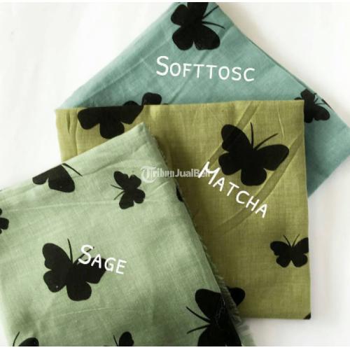 Buterfly Scarf Bahannya Viscone Halus Gampang Diatur - Surabaya