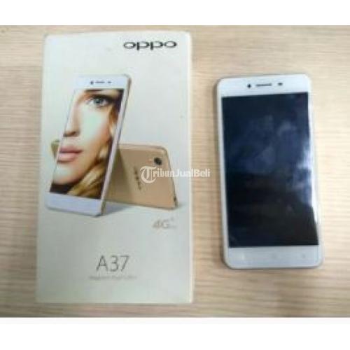 Smartphone Oppo A37 Gold Seken Normal Fullset Ori Like New Garansi