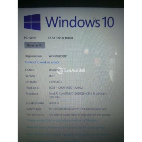 Laptop Bekas Merk Asus A43E Intel Core I7 Gaming Lancar Notebook Murah - Semarang