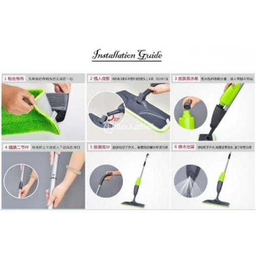 Alat Pel Lantai Semprot Spray Mop with Microfiber Mop Alat Kebersihan Bolde Murah - Jakarta Pusat