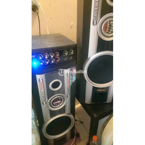 Speaker Aktif Merk King Max Bonus MIC untuk karaoke Barang Bagus Harga