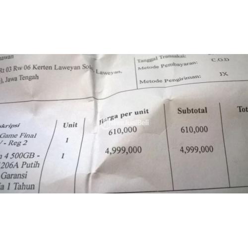 PS 4 White Seri terakhir 500GB 1206A Bagus Masih Garansi Bonus Game - Boyolali