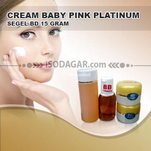 Cream Baby Pink Platinum Original Pencerah Wajah Agar Tampak Putih Bebas Jerawat - Jakarta Barat