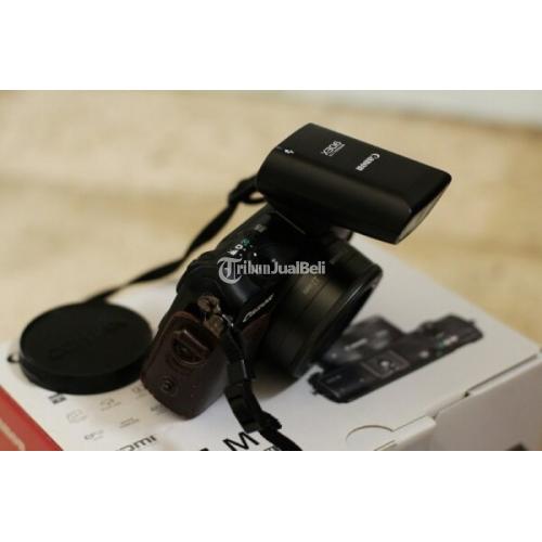 Kamera Canon EOS M 18di55mm + 22m f2.0 + Flash ex90 di Surabaya