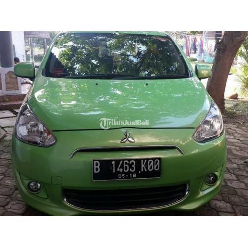 Mitsubishi Mirage Tahun 2013 Hijau Metalik Mulus Manual Bagus Interior Rapi - Jakarta Pusat