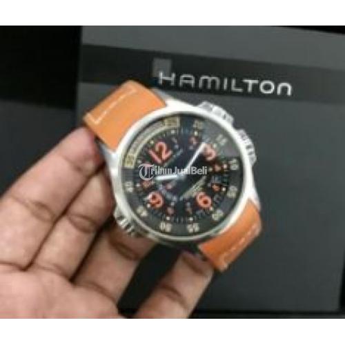 Jam Tangan Hamilton Khaki Air Race Automatic Ori Second Fullset di