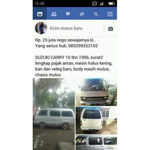 Mobil Suzuki Carry 1.0 Bekas Second Harga Murah Surat Lengkap - Makassar