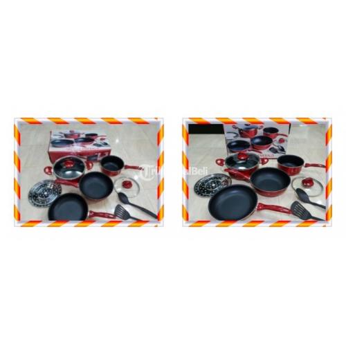 Panci Set 9 Piece Emerald Panci Kukusan Terlengkap Stok Ready - Jakarta Pusat