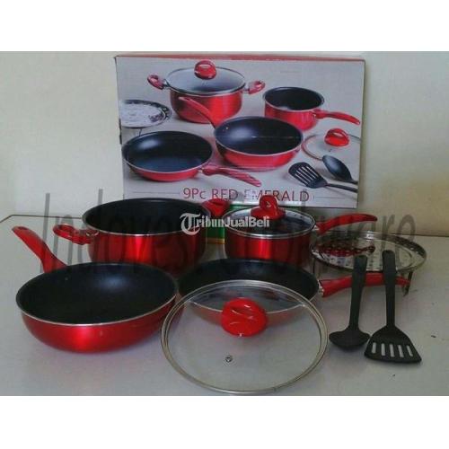 Panci Set 9 Piece Emerald Panci Kukusan Terlengkap Stok Ready - Jakarta Pusat