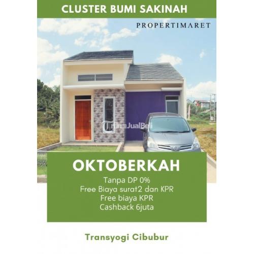 CLUSTER BUMI SAKINAH,DP 0% Akses Transyogi Cibubur Jakarta Timur