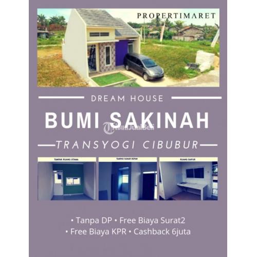 CLUSTER BUMI SAKINAH,DP 0% Akses Transyogi Cibubur Jakarta Timur