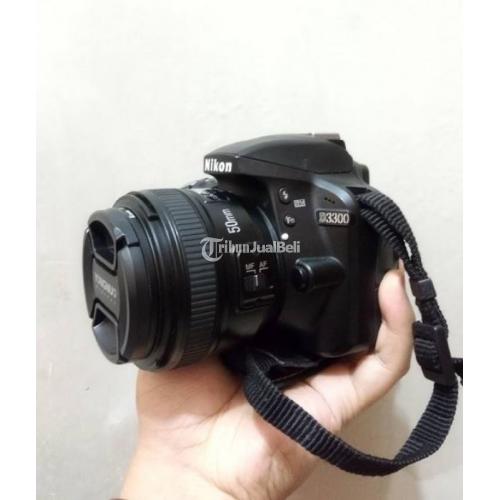 Kamera Nikon D3300 + Lensa Fix YONGNOU 50MM F1.8 Bagus Mulus Lengkap