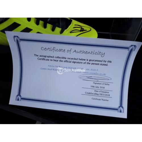 Sepatu Bola Tanda Tangan Kevin De Bruyne KDB001 New Dengan Kotak Kaca Mewah - Jakarta Pusat