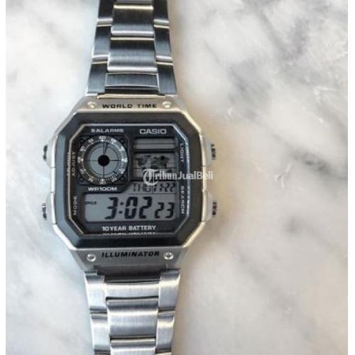 Jam tangan casio shop illuminator world time