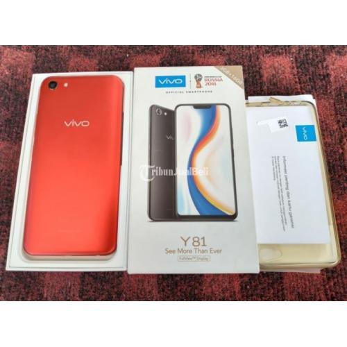 Hp Vivo Y81 Red Edition Ram 3GB Bekas Fullsett Normal Mulus Harga Nego