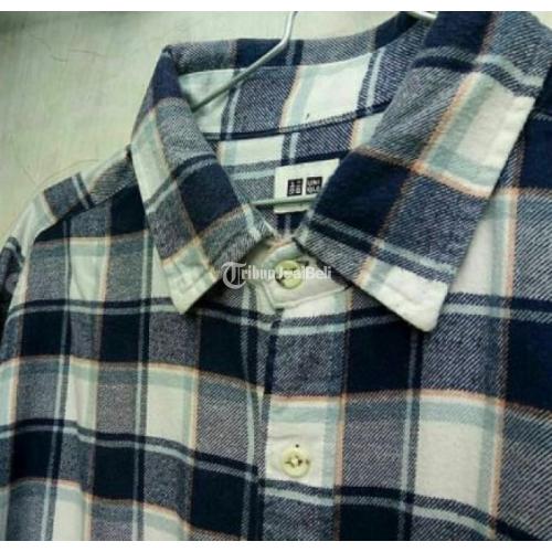 Kemeja Flanel Uniqlo Second Kondisi No Minus Sudah Bersih & Harum di