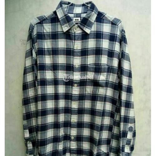 Kemeja Flanel Uniqlo Second Kondisi No Minus Sudah Bersih & Harum di