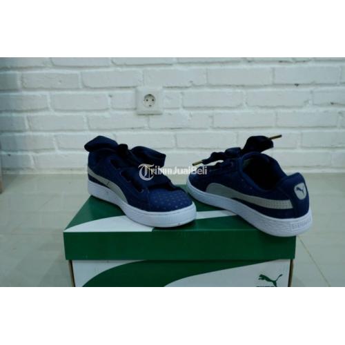Blue Puma Basket Heart Navy Sneakers Tenis Azul Marino Puma Tenis Basket  Heart Puma Puma