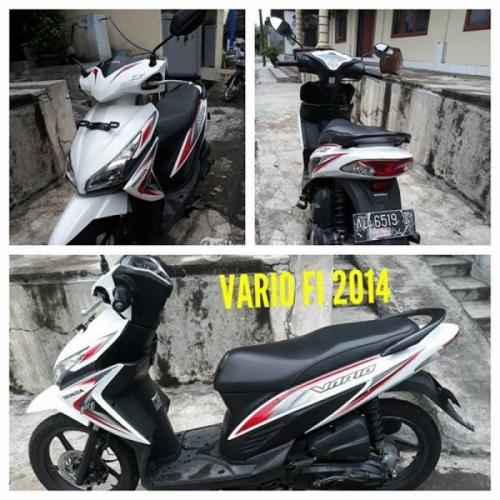 Motor Honda Vario 110 FI Remote Tahun 2014 Harga Murah Matik Bekas Normal Pajak Baru - Solo