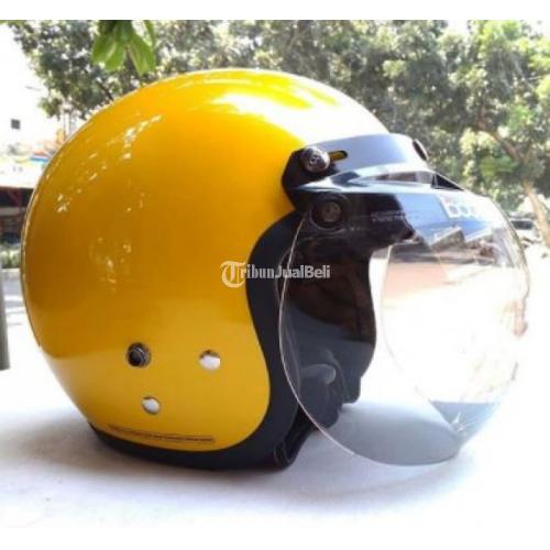 Helm Half Face Kondisi Baru Cargloss Helmet + Visor Bogo Smoke di Bogor