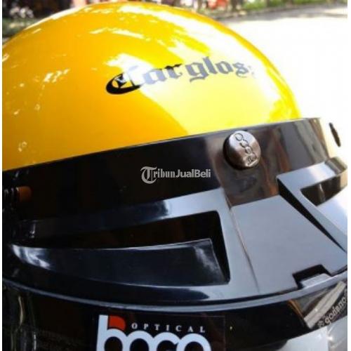 Helm Half Face Kondisi Baru Cargloss Helmet + Visor Bogo Smoke di Bogor