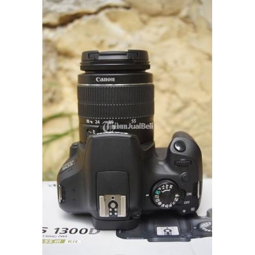 Kamera DSLR Canon EOS 1300D Lens Kit Bekas Fullset Garansi Murah