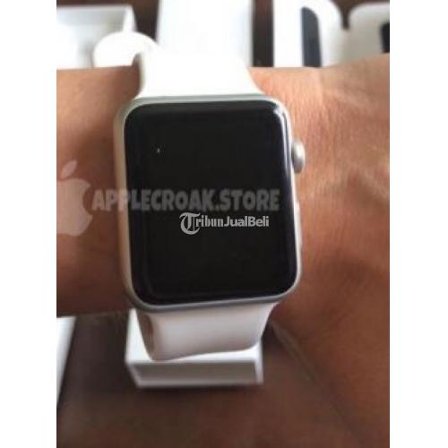 Jam Tangan Apple Watch Series 42 mm Silver Fullset Ori Ada Bonus