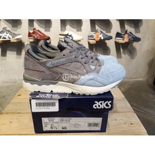 Sepatu Asics Gel Lyte V Toe Pack Baru Bahan Suede Sneakers Premium