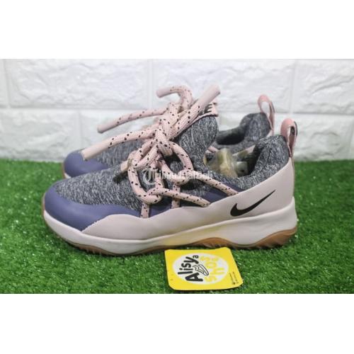 Sepatu Branded Nike City Loop Pink Grey Women Sneakers Premium