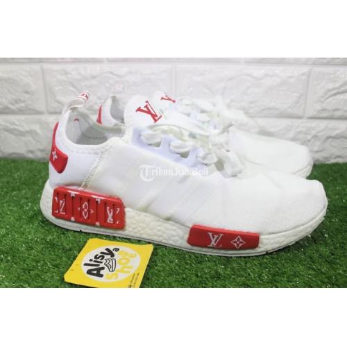 Adidas nmd x lv white clearance sneakers