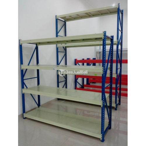 Rak Gudang Kapasitas 500kg/level Bahan Import Berkualitas Harga Murah - Banten