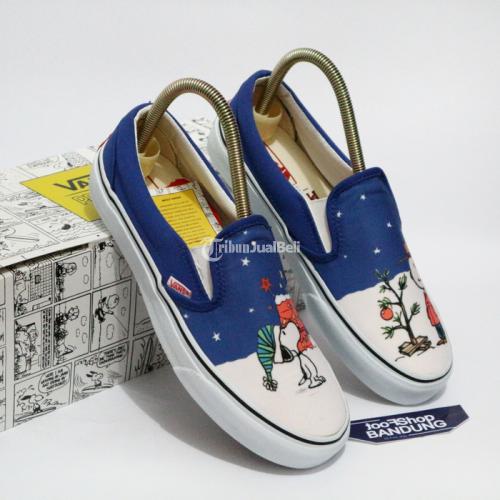 Sepatu Slip On Vans Classic Peanuts (Snoopy) Charlie Tree BNIB