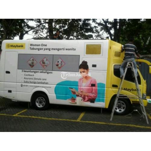 Jasa Branding Mobil Box/Truck/dll dengan Visual Vinyl Hi Res Printing Sticker Murah - Semarang
