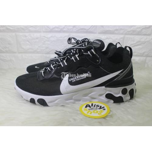 Sepatu Nike Undercover X React Element 87 Black White New Sneakers