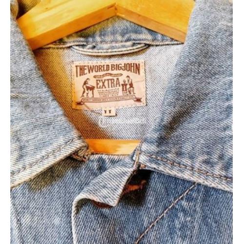 Jaket Jeans Big John Blue Wash Kondisi No Minus Ready Stock di