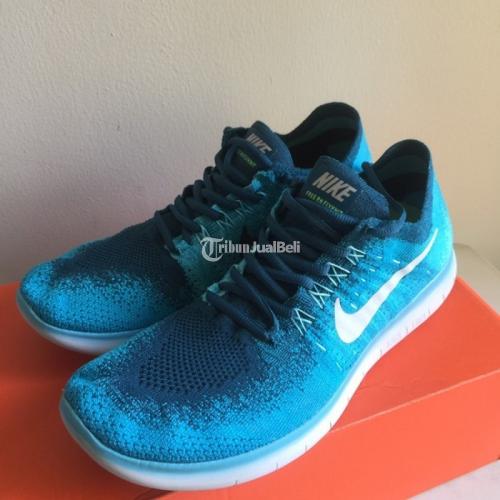 Sepatu Lari Original Nike Free RN Flyknit 2017 Ukuran 42 Biru Muda - Jakarta