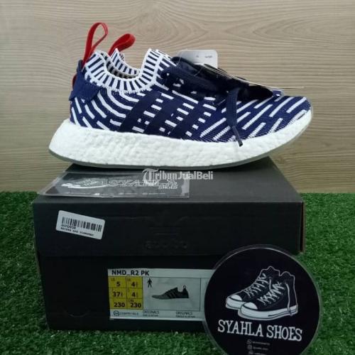 Sepatu Adidas NMD R2 Collegiate Navy Red White New UA Original Real Pict Murah di Jakarta TribunJualBeli