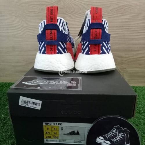 Sepatu Adidas NMD R2 Collegiate Navy Red White New UA Original Real Pict Murah di Jakarta TribunJualBeli