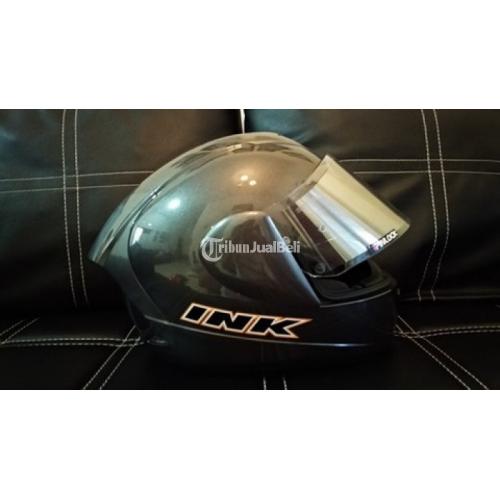 Helm Full Face Murah INK CL-MAX Gun Metal Grey Size L Lengkap Like New - Malang