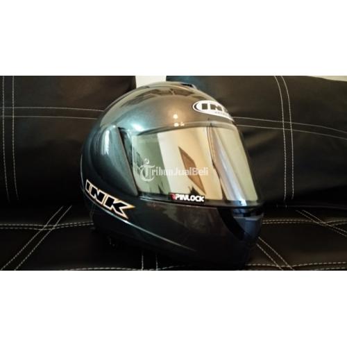 Helm Full Face Murah INK CL-MAX Gun Metal Grey Size L Lengkap Like New - Malang