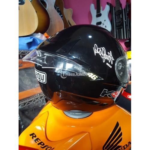 Helm AGV K3 Bekas Warna Hitam Gloss Terawat Jarang Pakai Ori Harga