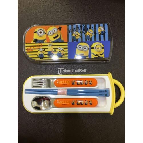Cutlery Peralatan Makan Anak Minions Import Jepang Harga Murah - Jakarta