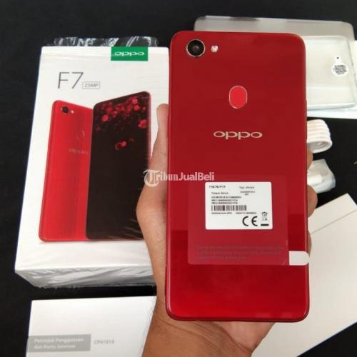HP Oppo F7 Bekas Warna Red Mulus Ram 4GB Kamera 25MP Normal Lengkap ...