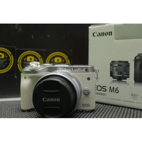 Kamera Canon M6 Bekas Mirrorless Murah Like New Lengkap Garansi di