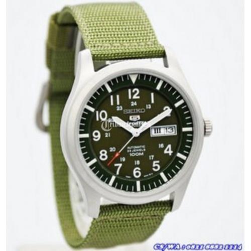 Jam Tangan Original Seiko Military Automatic Sports SNZG09K1
