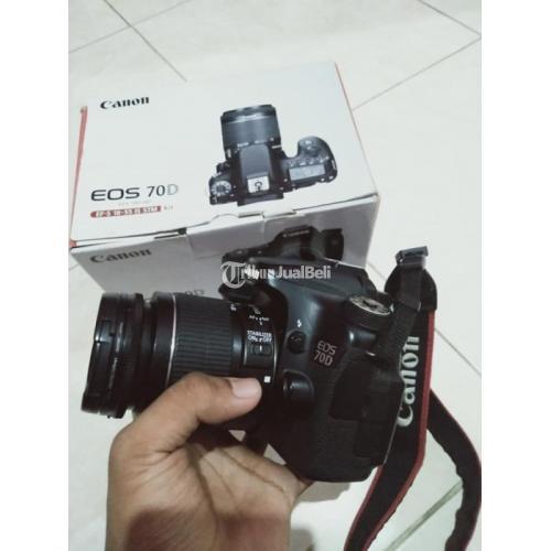 Kamera Canon 70D Bekas DSLR Murah Lensa Kit Normal No Minus Nego - Klaten
